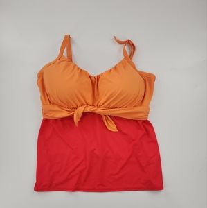 Coco reef size 40E orange swim top tankini #800